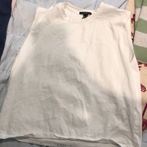 White forever 21 shirt sleeveless